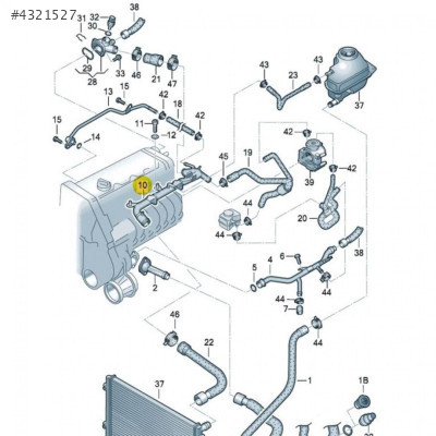 Vw Passat Soğutma Suyu Borusu 2001-2005 06B121071AD