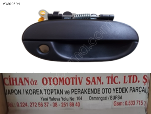 HYUNDAİ ACCENT DIŞ KAPI KOLU ÖN SAĞ DIŞ SEGMANSIZ ORJ 95-00