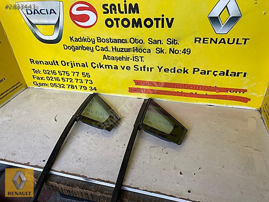 RENAULT CLIO 4 SIFIR ORJİNAL SAĞ KELEBEK CAMI VE DİĞER PARÇALARI