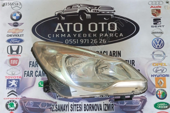OPEL CORSA D ORJİNAL ÇIKMA SAĞ FAR