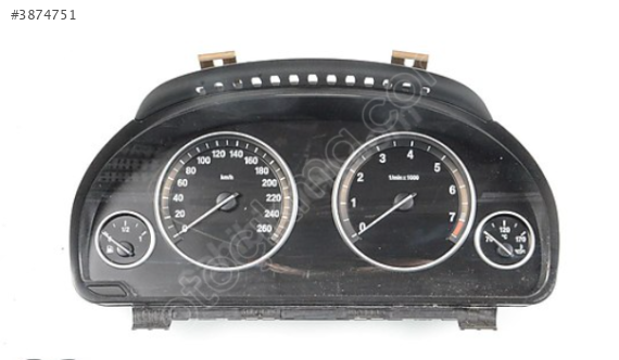 BMW F01 F10 F25 Benzinli Gösterge Paneli Km Saati 9227563-01