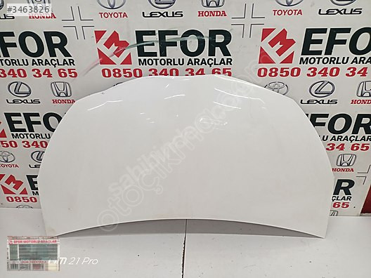 TOYOTA YARİS MOTOR KAPUTU ÇIKMA ORİJİNAL PARÇA 2012-2018