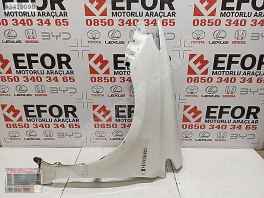 TOYOTA AURİS SOL ÖN ÇAMURLUK ÇIKMA ORİJİNAL PARÇA 2012-2018