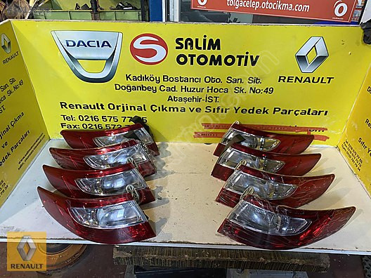 RENAULT FLUENCE SIFIR SAĞ SOL STOP VE DİĞER PARÇALARI