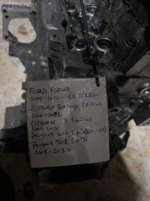 2005-12 FORD FOCUS 1,6 DİZEL MOTOR ÇIKMA ORJİNAL