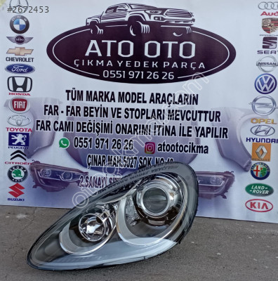 PORSCHE CAYENNE ORJİNAL ÇIKMA SOL FAR