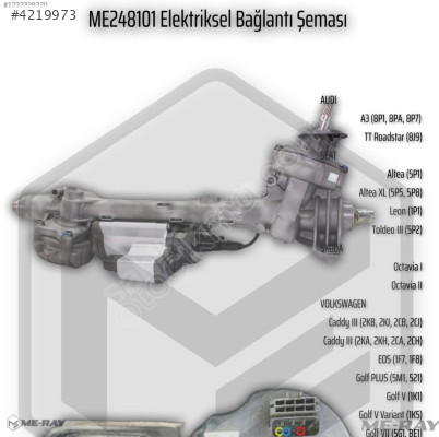 Audi (A3) ELEKTRİKLİ DİREKSİYON KUTUSU 1K1909144