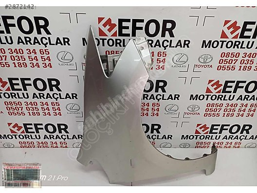 TOYOTA AURİS SAĞ ÖN ÇAMURLUK ÇIKMA ORJİNAL YEDEK PARÇA