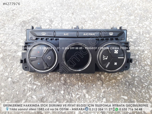 PEUGEOT 301 ÇIKMA DİJİTAL KALORİFER KUMANDA PANELİ