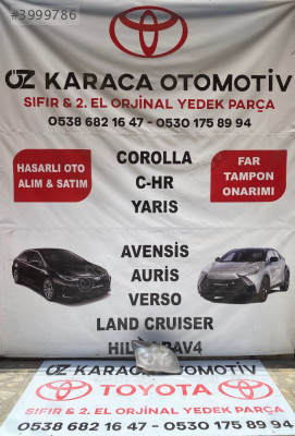 TOYOTA AVENSİS ÇIKMA ORJİNAL SAĞ ÖN FAR