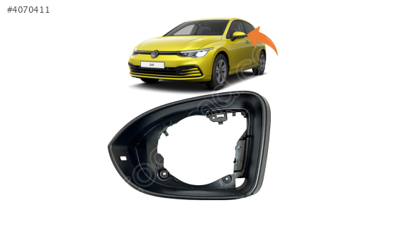 5H0857601 VW GOLF8 2020 SOL AYNA ÇERÇEVESİ
