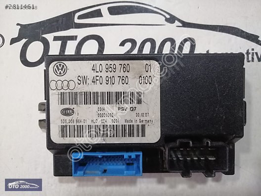 4L0959760-4F0910760 Q7 2003-2006 KOLTUK KONTROL ÜNİTESİ