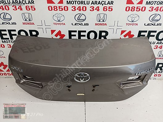 TOYOTA COROLLA BAGAJ KAPAĞI ÇIKMA ORİJİNAL PARÇA 2013-2018