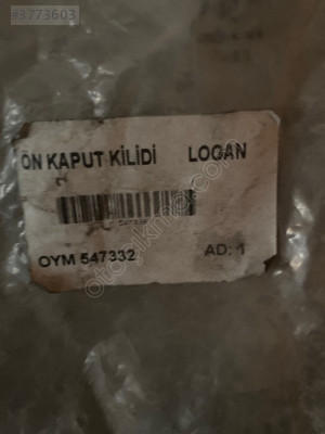 Dacia logan ön kaput kilidi