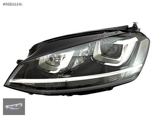 GOLF 7 HİGHLİNE SOL FAR ORJİNAL HATASIZ BEYİN DAHİL 5G1941039