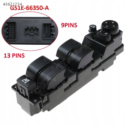 DÜĞME CAM KALDIRMA ÖN SOL MAZDA-6 09-11 GS1E-66-350A DÖRTLÜ