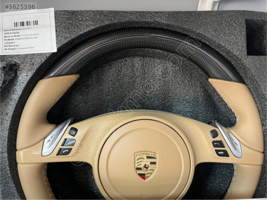 PORSCHE PANAMERA KARBON DİREKSİYON SİMİDİ ORJİNAL ÇIKMA PARÇA