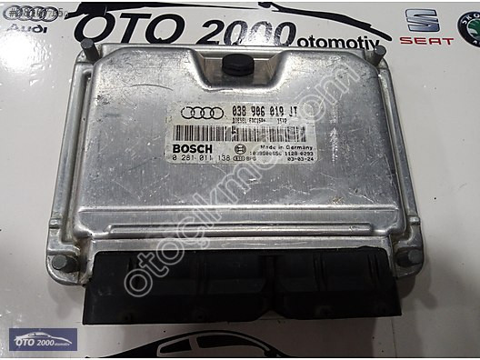 038906019JT-038997019GX AUDI A4 1.9 TDI AVF MOTOR BEYNİ