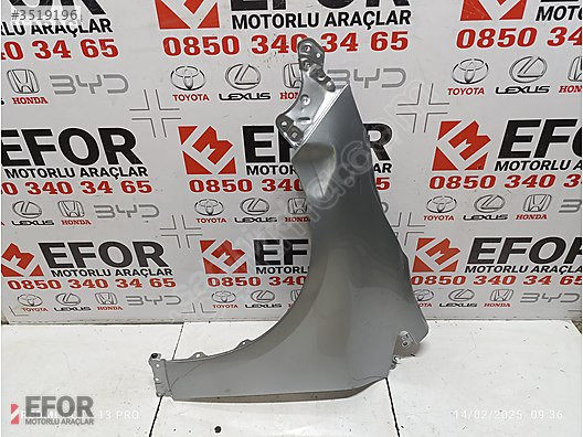 TOYOTA COROLLA SOL ÖN ÇAMURLUK ÇIKMA ORŞİJİNAL PARÇA 2019-2024