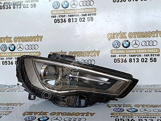 2012-2015 Audi A3 Modeli için Sağ Far Parçası