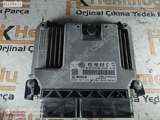 VW AUDİ DİZEL MOTOR BEYNİ 03L 906 018 JC, 0 281 017 414