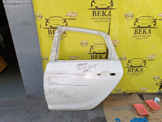 OPEL ASTRA J SOL ARKA KAPI BEYAZ ÇIKMA ORJİNAL YEDEK PARÇA