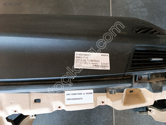 BMW F10 GÖĞÜS TORPİDO SİYAH BEJ + AİRBAG 51459166657 Ç