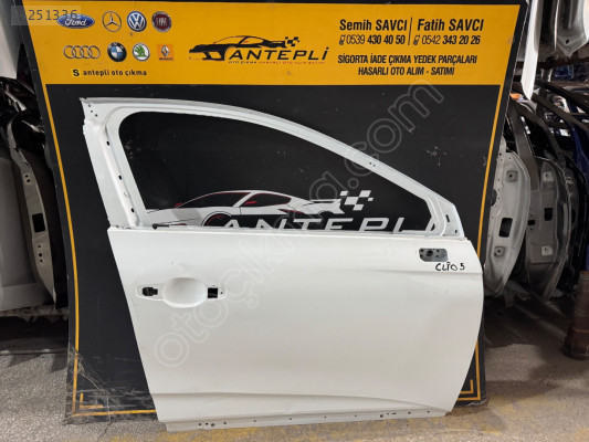 RENAULT CLİO 5 SAĞ ÖN KAPI ÇIKMA ORİJİNAL