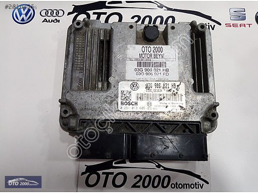 03G906021HB-03G906021FD VOLKSWAGEN GOLF 1.9 TDI BLS MOTOR BEYNİ