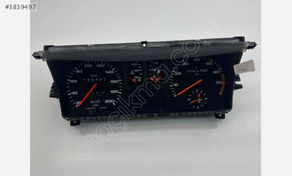 168492 km Audi benzinli hız göstergesi gösterge paneli 88471068