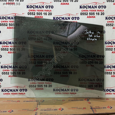 VW Jetta sol arka kapı camı Orj