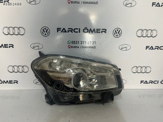 NİSSAN QASHQAİ SAĞ ÖN FAR ORJİNAL HATASIZ