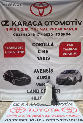 2013-2018 TOYOTA YARİS ÇIKMA ORJİNAL SOL ÖN ÇAMURLUK