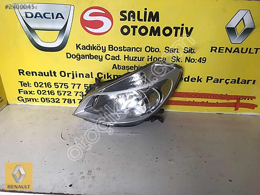 RENAULT CLİO 3 HB SOL FAR 2007 2008 ORJİNAL ÇIKMA SALİM