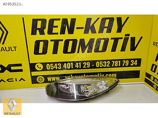 RENAULT FLUENCE SOL FAR İÇİ SİYAH MERCEKLİ RENKAY OTO