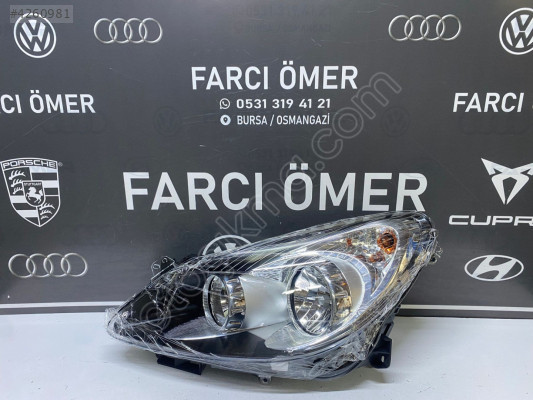 OPEL CORSA D 2007-10 SOL ÖN FAR SIFIR İÇİ SİYAH