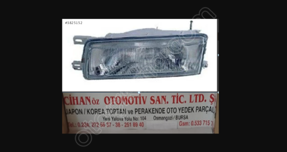 NİSSAN SUNNY ÖN SAĞ- SOL FAR 1990-1993 BG010-060-72Y00???
