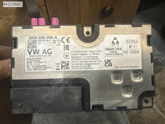 5wa035286a acil yardım kontrol ünitesi Audi ww