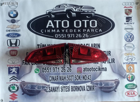 VOLKSWAGEN GOLF 7 ORJİNAL CIKMA SAĞ SOL IÇ STOP