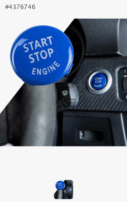 bmw f10 f07 f06 f11 f12 f13 f01 lcı start stop dügme kapagı mavi