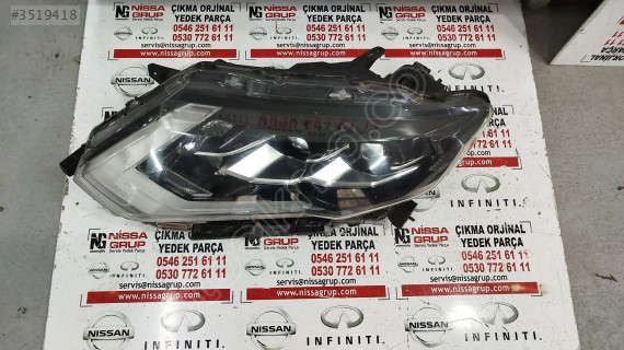 NİSSAN X-TRAİL ÇİFT MERCEK SOL FAR ÇIKMA YEDEKPARÇA 2017-2021 T32