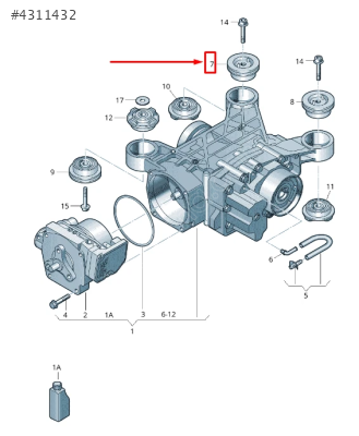 3Q0599437 ORJİNAL TRAVERS TAKOZU