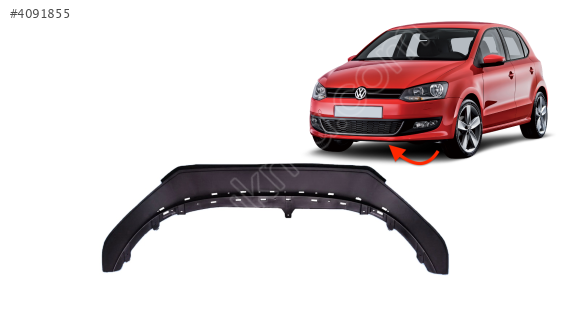 6R0805915 VW POLO 09-14 ÖN TAMPON SPOYLERİ