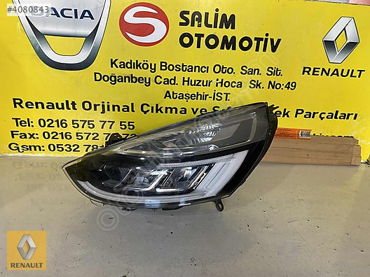 RENAULT CLIO 4 ÇIKMA ORJİNAL LEDLİ SOL FAR VE DİĞER PARÇALARI