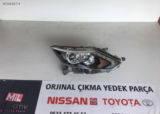 Nissan Qashqai J11 Sağ Ön Far ve Parçaları - Mil Oto Çıkma