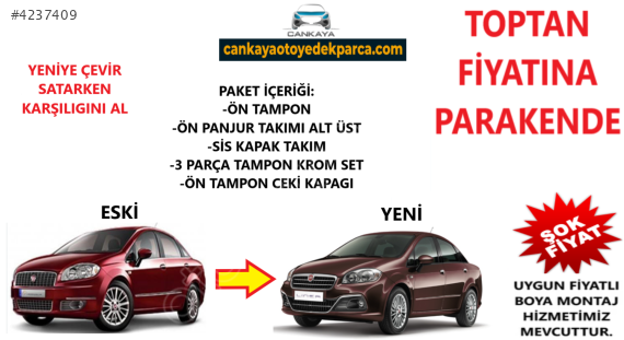 FİAT LİNEA ESKİ KASAYI YENİ KASA DÖNÜŞÜM SET KOMPLE DEV FİYAT