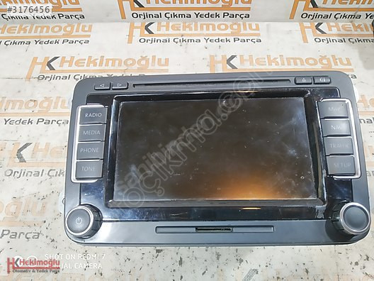 VW MULTİMEDYA NAVİGASYON SİSTEMİ SİYAH 1T0035680B A2C53330295 1