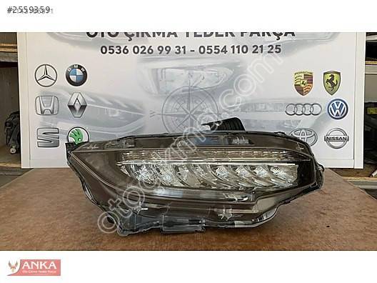 HONDA CİVİC FC5 ÇIKMA HATASIZ LEDLİ SAĞ FAR