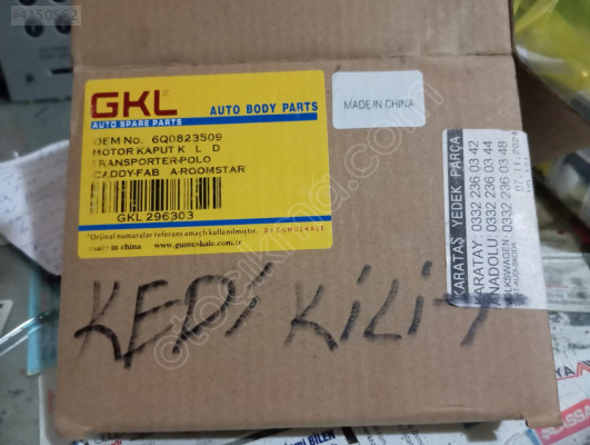 Kedi motor kabut kilidi