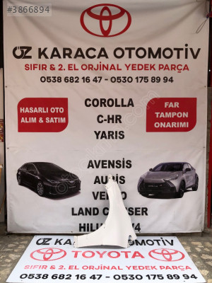 2019-2025 TOYOTA COROLLA ÇIKMA ORJINAL SOL ÖN ÇAMURLUK